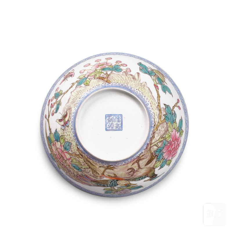 二十世紀 粉彩薄胎花鳥紋盌 | A FAMILLE-ROSE 'EGG-SHELL' BOWL - 图2